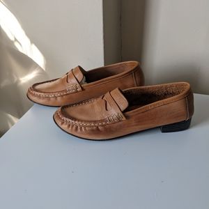Leather loafers